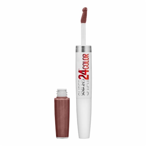 Maybelline New York Super Stay Constant Cocoa 24 2-Step Liquid Lipstick Makeup Perspective: front