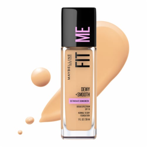 Maybelline Fit Me Dewy + Smooth Liquid Foundation 220 Natural Beige, 1. ...