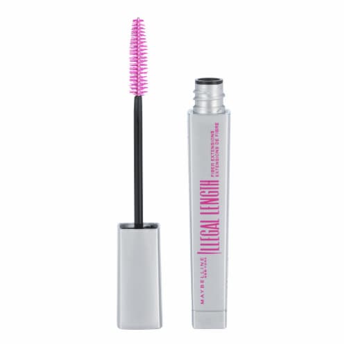 Maybelline Illegal Length Fiber Extensions Mascara Washable 930 Blackest Black Perspective: front