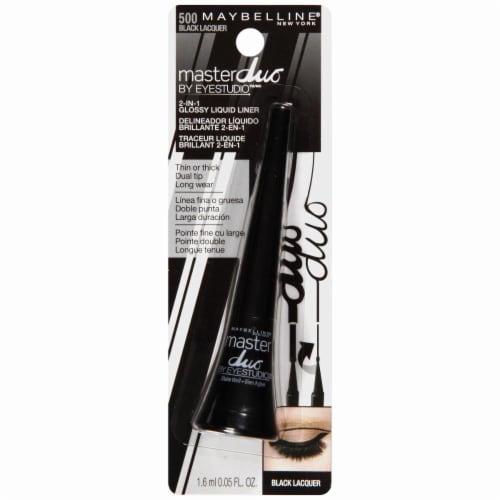Maybelline Master Duo Glossy Black Lacquer Liquid Eyeliner Perspective: front