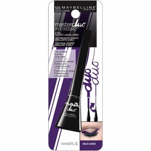 Maybelline Master Duo Eye Studio Glossy Violet Luster Liquid Liner Perspective: front