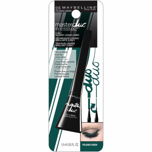 Maybelline Master Duo Eye Studio Glossy Polished Green Liquid Liner Perspective: front