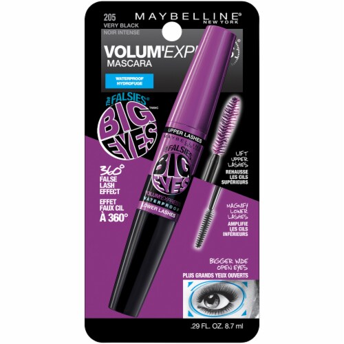 Maybelline Falsies Volume Express Waterproof Very Black Mascara Perspective: front