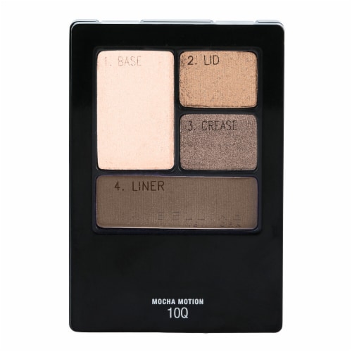 Maybelline Expert Wear Eyeshadow Quads 10Q Mocha Motion Perspective: front