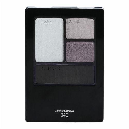 Maybelline Expert Wear Eyeshadow Quads 04Q Charcoal Smokes Perspective: front