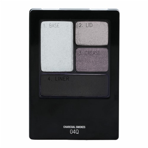 Maybelline Expert Wear Eyeshadow Quads 04Q Charcoal Smokes Perspective: front
