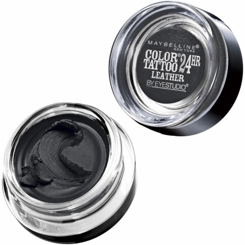 Maybelline Color Tattoo Leather Longwear Dramatic Black Eye Shadow Perspective: front