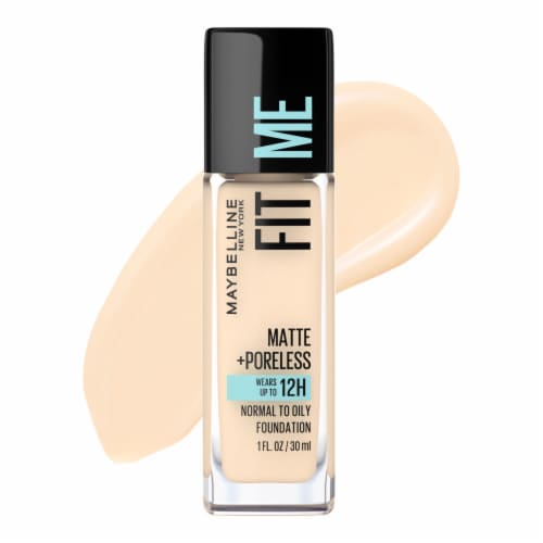 Maybelline New York Fit Me Porcelain Matte + Poreless Liquid Foundation Makeup Perspective: front
