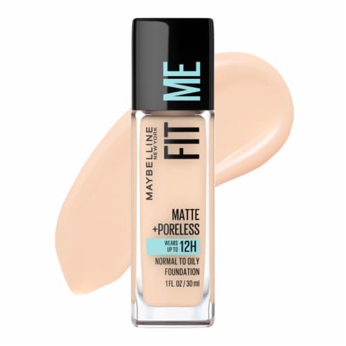 Maybelline New York Fit Me Natural Ivory Matte + Poreless Liquid Foundation Makeup Perspective: front