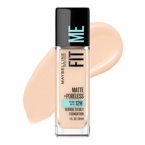 Maybelline Fit Me Matte + Poreless Liquid Foundation Makeup, Fair  Porcelain, 1 fl oz