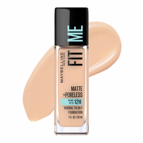 Maybelline New York Fit Me Nude Beige Matte + Poreless Liquid Foundation  Makeup, 1.0 fl oz - Fred Meyer