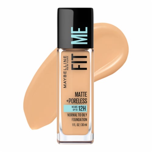 Maybelline New York Fit Me Natural Buff Matte + Poreless Liquid Foundation Makeup Perspective: front