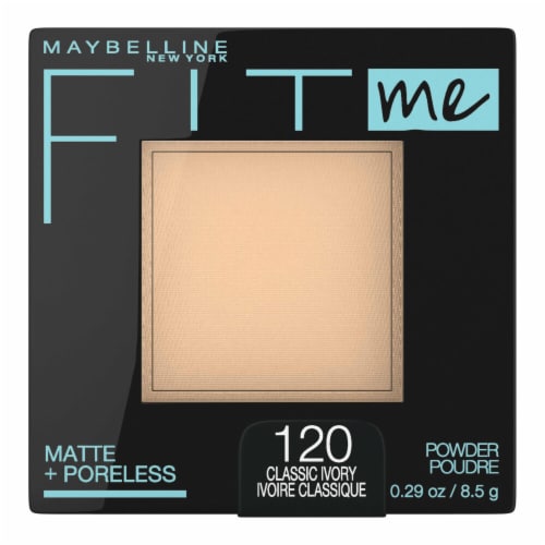 Maybelline New York Fit Me Classic Ivory Matte + Poreless Pressed Face Powder Makeup Perspective: front
