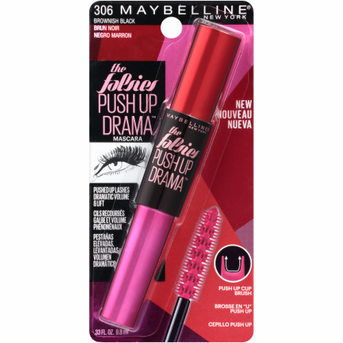 Maybelline Push Up Drama Mascara Brownish Black Perspective: front