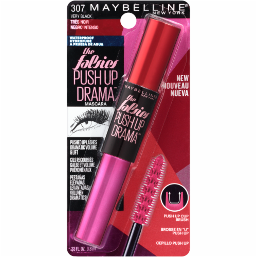 Maybelline Push Up Drama 307 Very Black Mascara Perspective: front