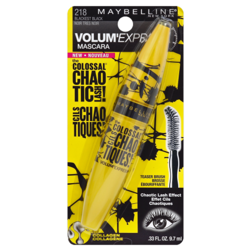 Maybelline The Colossal Chaotic Lash Mascara Blackest Black Perspective: front