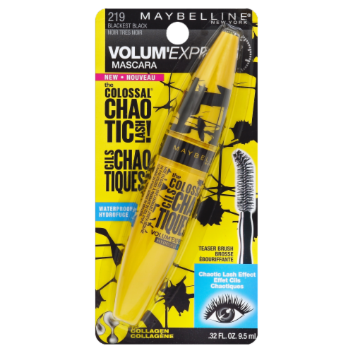 Maybelline The Colossal Chaotic Lash Mascara Blackest Black Perspective: front