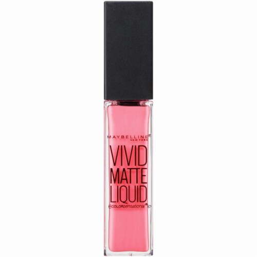 Maybelline Color Sensational Vivid Matte Pink Charge Liquid Lipstick Perspective: front