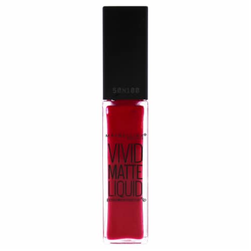 Maybelline Color Sensational Vivid Matte Fuchsia Ecstasy Liquid Lipstick Perspective: front