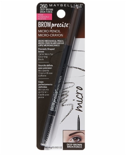 Maybelline Brow Precise Deep Brown Micro Eyebrow Pencil Perspective: front