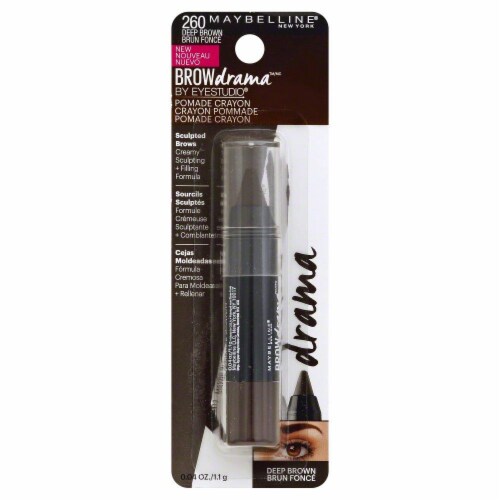 Maybelline Eye Studio Deep Brown Brow Pomade Crayon Perspective: front