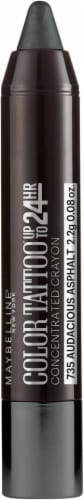 Maybelline Color Tattoo Crayon Audacious Asphalt Perspective: front