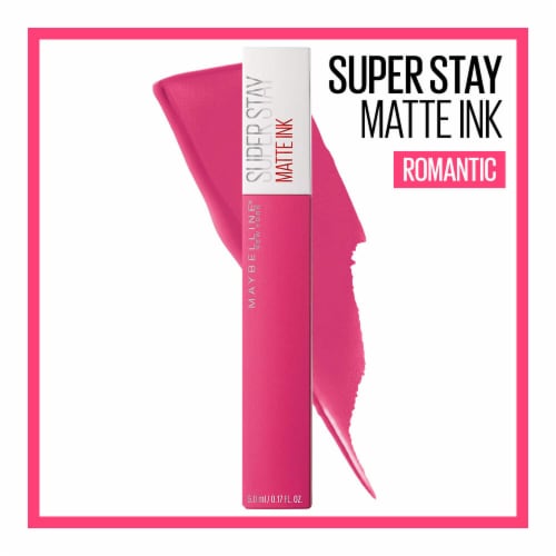 Maybelline New York Super Stay Romantic Matte Ink Liquid Lipstick Lip Makeup Perspective: front