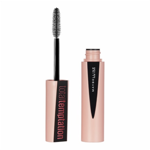 Maybelline New York Total Temptation Blackest Black Washable Mascara Makeup Perspective: front