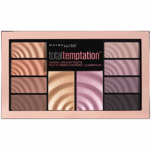 Maybelline Total Temptation Eyeshadow + Highlight Palette 140 Perspective: front