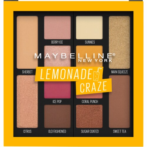 Maybelline Lemonade Craze Palette Eyeshadow Perspective: front