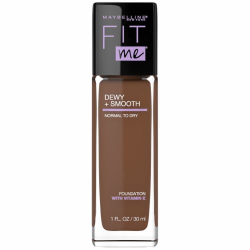 Maybelline Fit Me Dewy + Smooth 375 Java Liquid Foundation Perspective: front