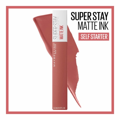 Maybelline New York Super Stay Self-Starter Matte Ink City Edition Liquid Lipstick Makeup Perspective: front