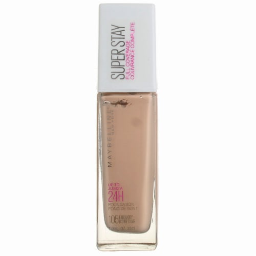 Maybelline® 105 Fair Ivory SuperStay® Full Coverage Liquid Foundation Perspective: front