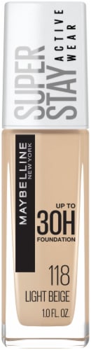 Maybelline® 118 Light Beige Super Stay® Full Coverage  Liquid Foundation Perspective: front
