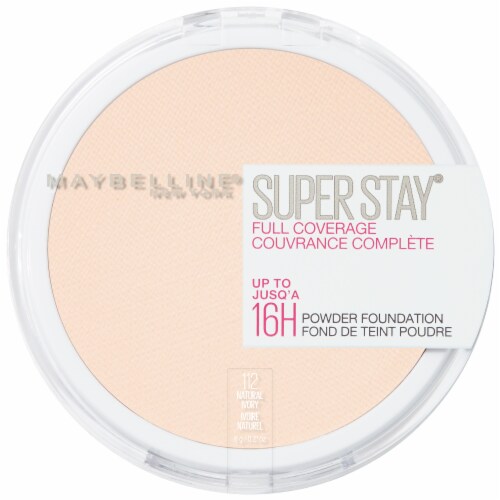 Maybelline Super Stay Full Coverage 112 Natural Ivory Powder Foundation Perspective: front