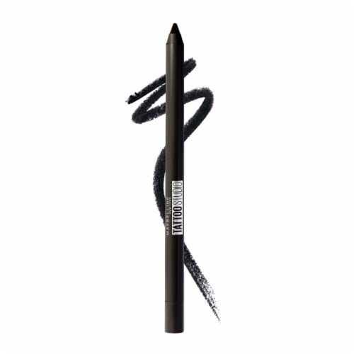 Maybelline Tattoo Studio Sharpenable Gel Eyeliner Pencil Waterproof Longwear 900 Deep Onyx Perspective: front