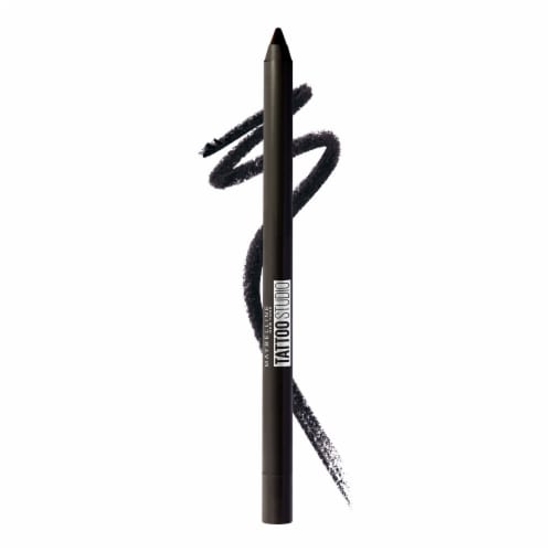 Maybelline Tattoo Studio Sharpenable Gel Eyeliner Pencil Waterproof Longwear 900 Deep Onyx Perspective: front