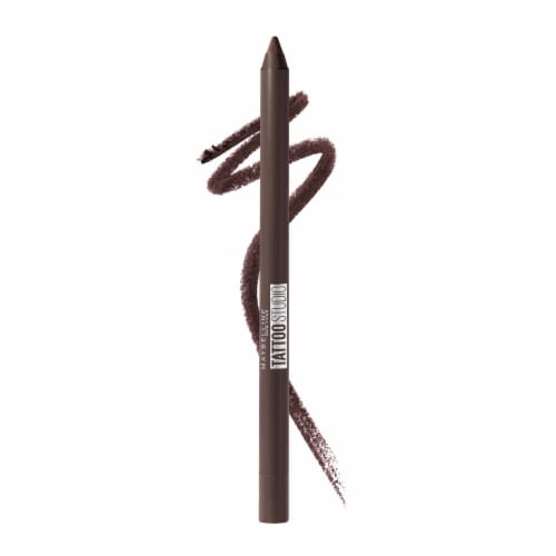 Maybelline Tattoo Studio Sharpenable Gel Eyeliner Pencil Waterproof Longwear 910 Bold Brown Perspective: front