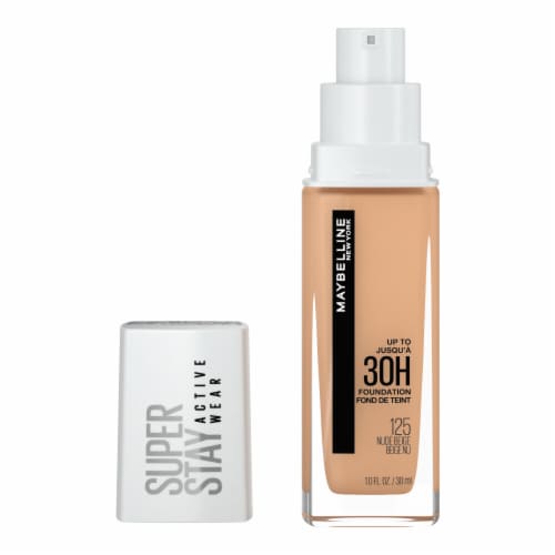 Maybelline Super Stay Liquid Foundation Longwear 125 Nude Beige Perspective: front