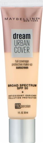 Maybelline® 110 Porcelain SPF 50 Dream Urban Cover Foundation Perspective: front