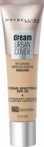 Maybelline® 220 Natural Beige SPF 50 Dream Urban Cover Foundation Perspective: front