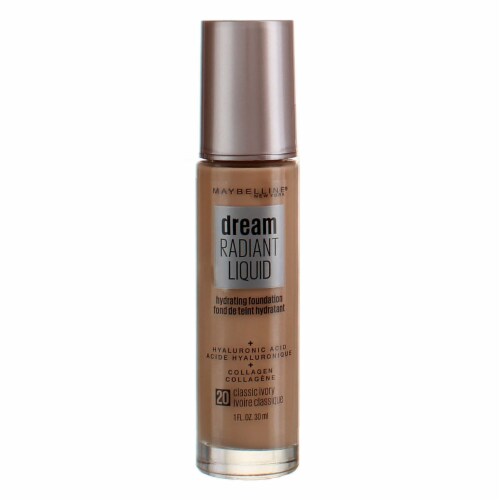 Maybelline New York Dream Classic Ivory Radiant Liquid Medium Coverage Hydrating Foundation Perspective: front