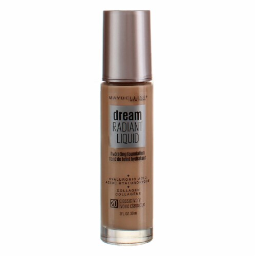 4 Classic Liquid fl 1.0 Maybelline Radiant Less Ivory Medium Hydrating New York Foundation, - Dream Food oz Coverage