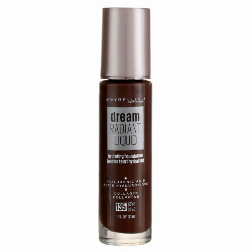 Maybelline Dream Radiant Liquid Foundation Medium Coverage Hydrating 135 Java Perspective: front