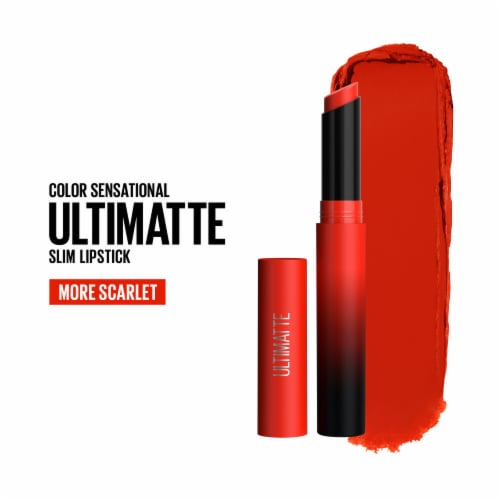 Maybelline Color Sensational Ultimatte Slim Lipstick 299 More Scarlet Perspective: front
