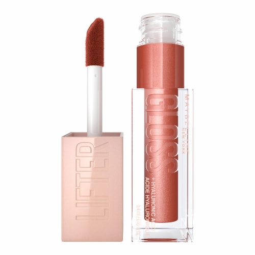 Maybelline New York Lifter Gloss Topaz Lip Gloss Makeup With Hyaluronic Acid Perspective: front