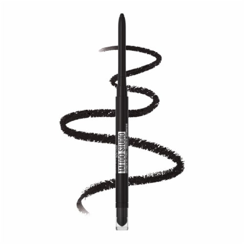 Maybelline Tattoo Studio Smokey Gel Eyeliner Pencil Waterproof 010 Pitch Black Perspective: front