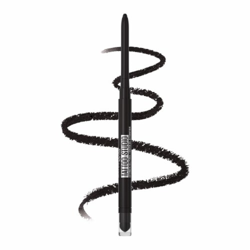 Maybelline Tattoo Studio Smokey Gel Eyeliner Pencil Waterproof 010 Pitch Black Perspective: front