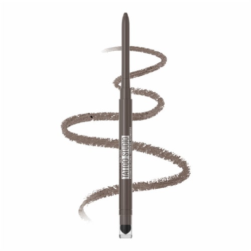Maybelline Tattoo Studio Smokey Gel Eyeliner Pencil Waterproof 020 Midnight Mocha Perspective: front