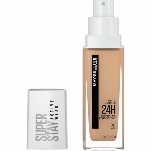 Maybelline Super Stay Full Coverage 129 Medium Foundation Perspective: front